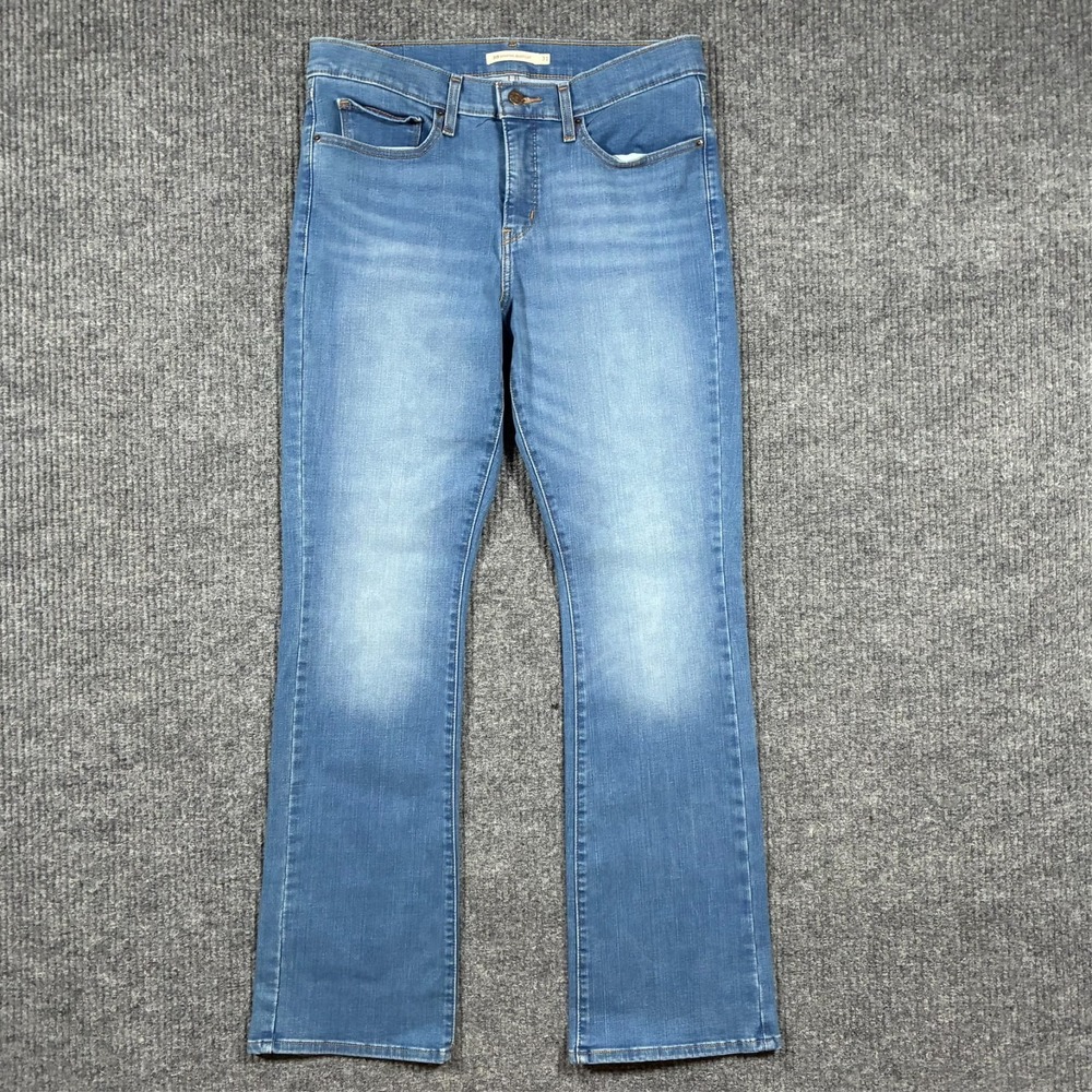 Levi's 315 Shaping Bootcut Jeans Womens Size 31 Blue Denim Stretch Mid Rise